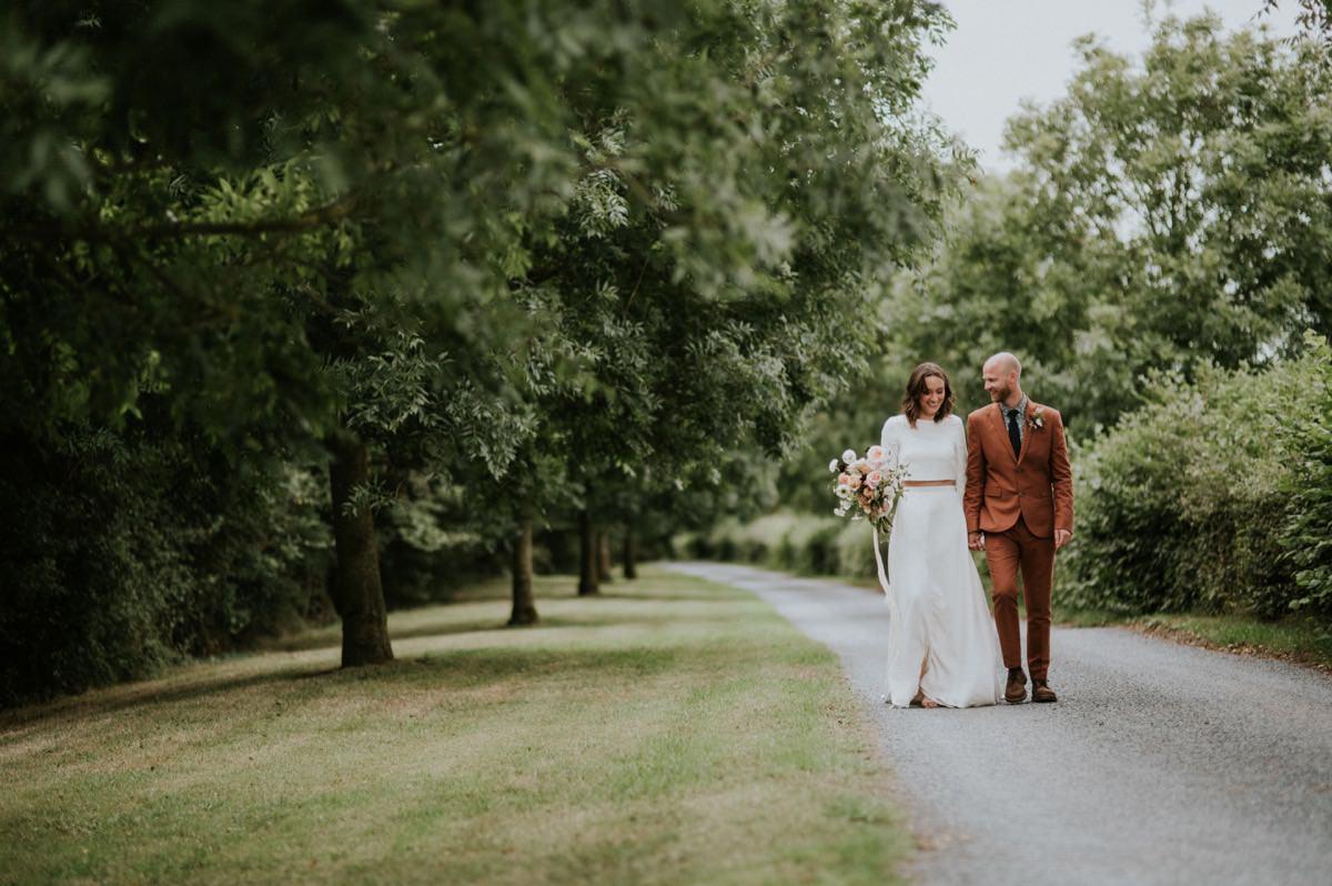 Festival wedding at Pennard Hill Farm, Somerset